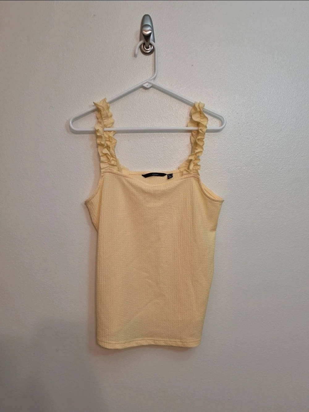 Vero Moda Soft Buttercup Ruffled Strap Tank Top